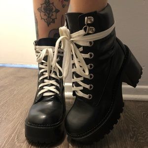 Current Mood Take A Hike boots.